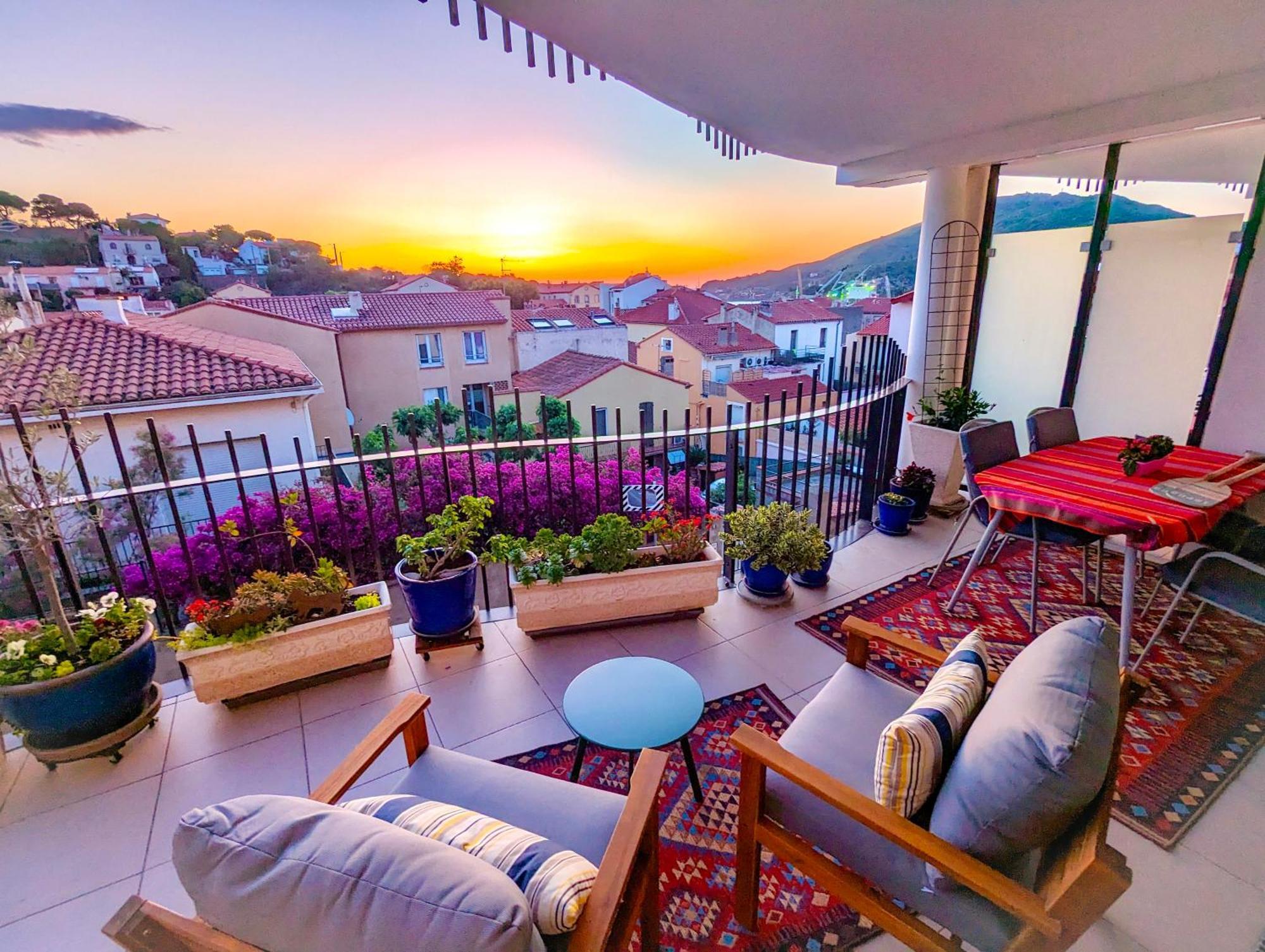 1Br Apartment T2 54M2 Onde Marine 2Nd Floor Lift Wifi Ac Parking Port Vendres Luaran gambar