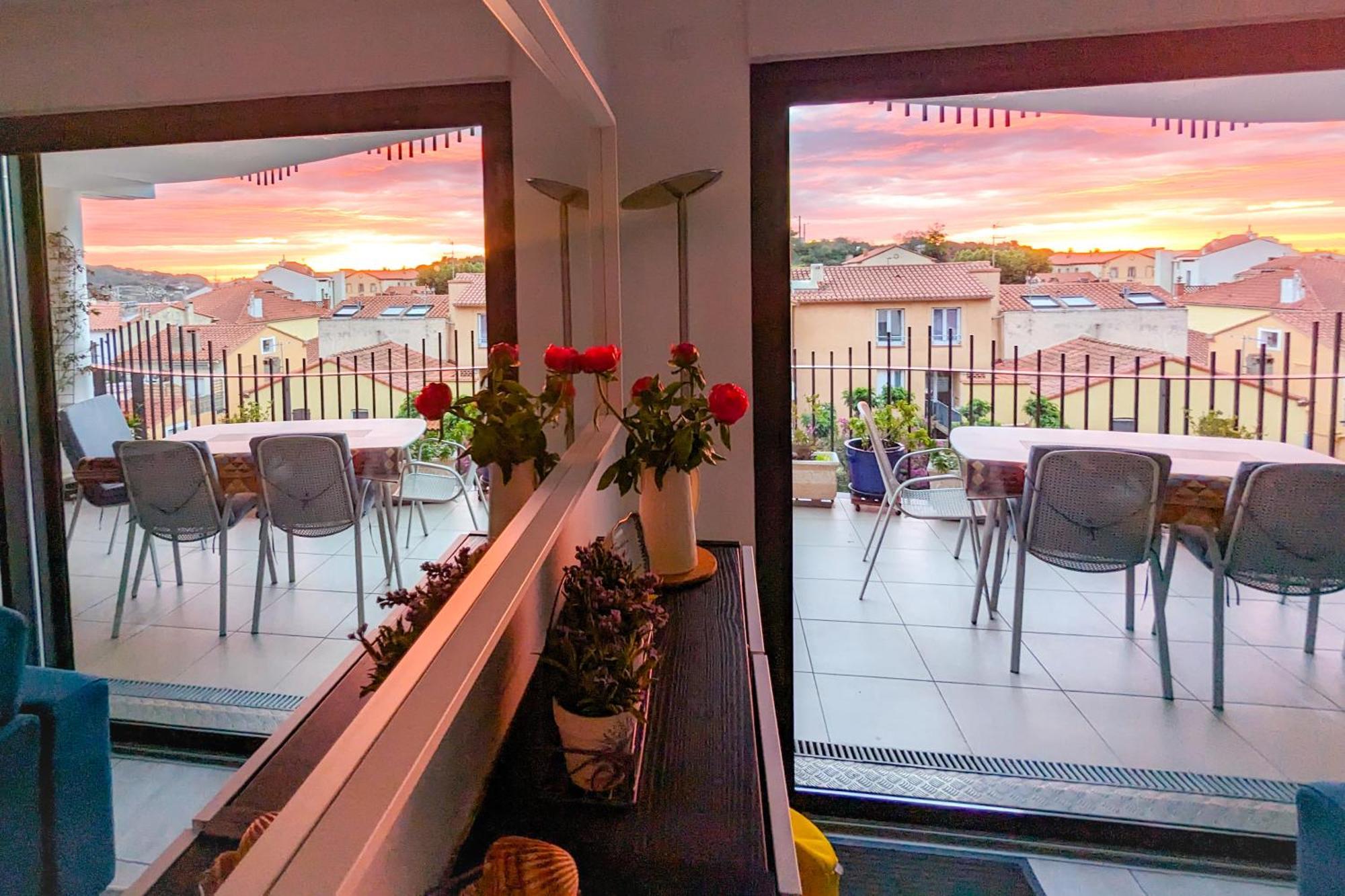 1Br Apartment T2 54M2 Onde Marine 2Nd Floor Lift Wifi Ac Parking Port Vendres Luaran gambar
